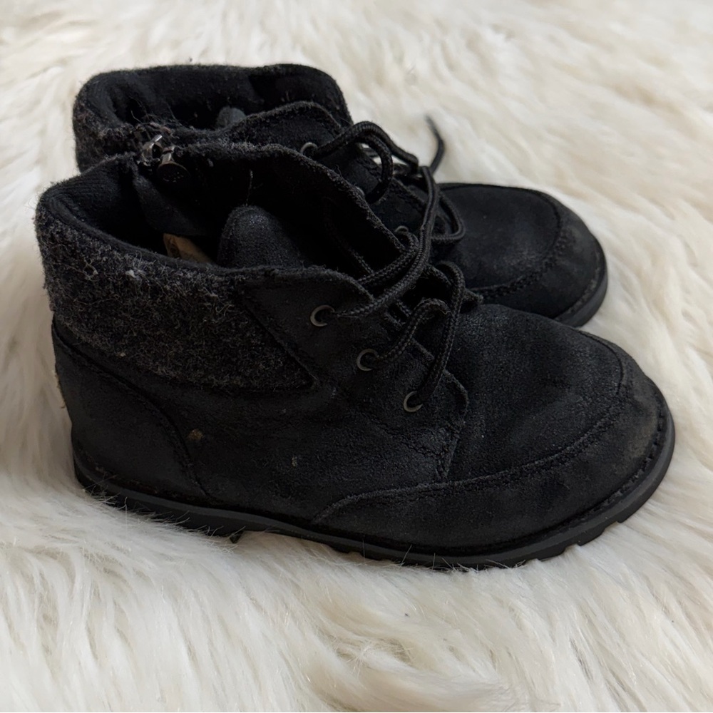 UGG Toddler Orin Wool Boots Lace Up w/ Zipper size 10